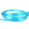 6mm satin ribbon by the metre - cyan blue