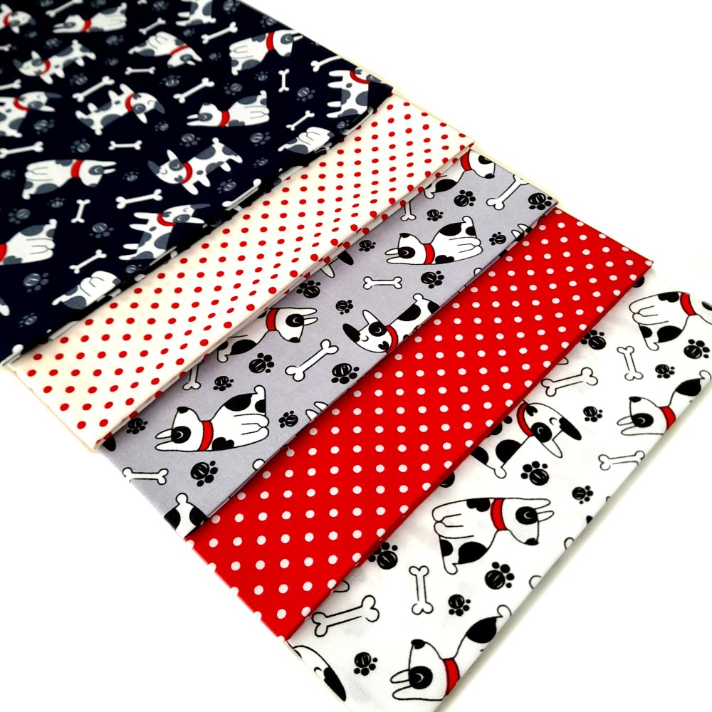 Spotty Dogs Fat Quarter Fabric Bundle