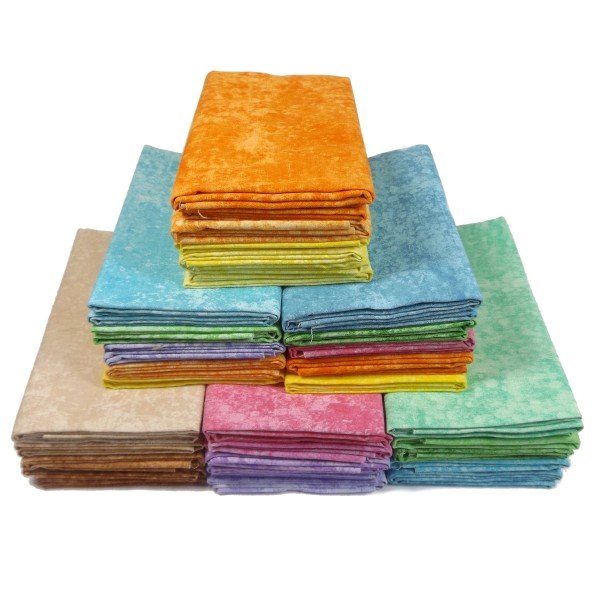 5 Fat Quarter Bundles Textured Pastels From Fabric Palette Textured Pastels Fat Quarter Packs