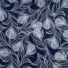 feathered friends chickens and hens - navy feathers