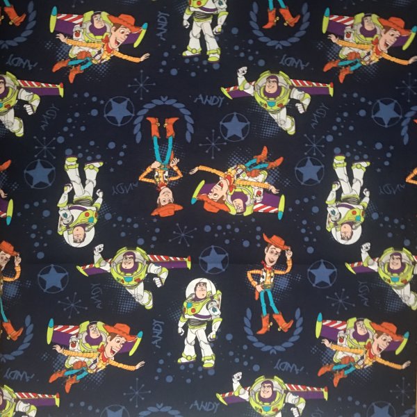 Toy Story Cotton Fabric Buzz And Woody
