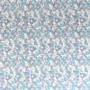 blue blossom floral cotton fabric