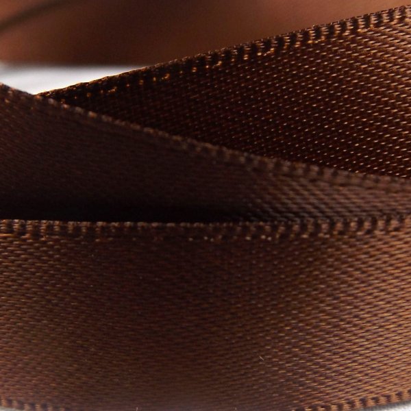 Yellow Brown Satin Ribbon 