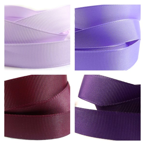 Purple Grosgrain Ribbon 