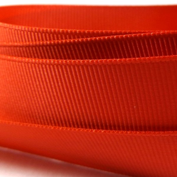 Red Orange Grosgrain Ribbon 