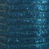 turquoise - 10mm glitter velvet ribbon by the metres