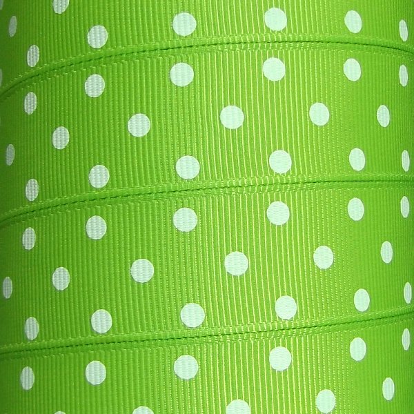 22mm Polka Dot Grosgrain Ribbon Full Rolls