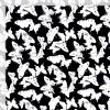 monochrome butterflies fabric - scaled