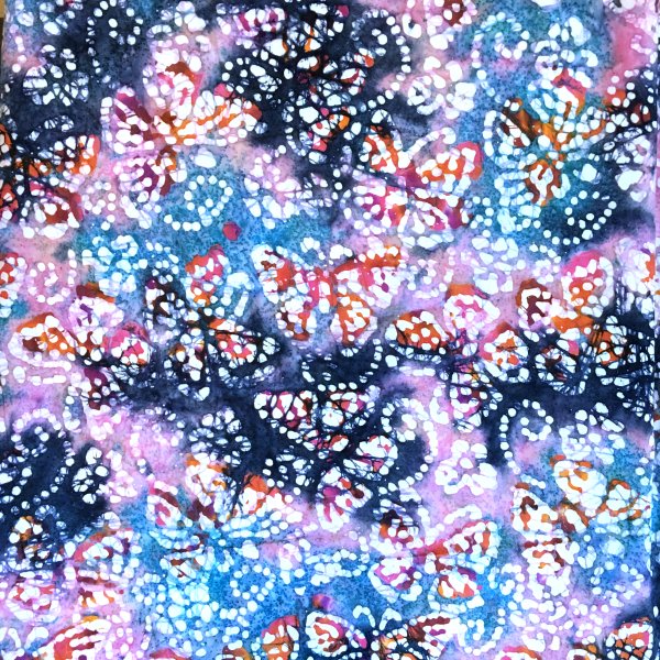 Batik Butterflies 100% Cotton Fabric 