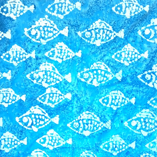 Batik Fish Design - 100% Cotton Fabric
