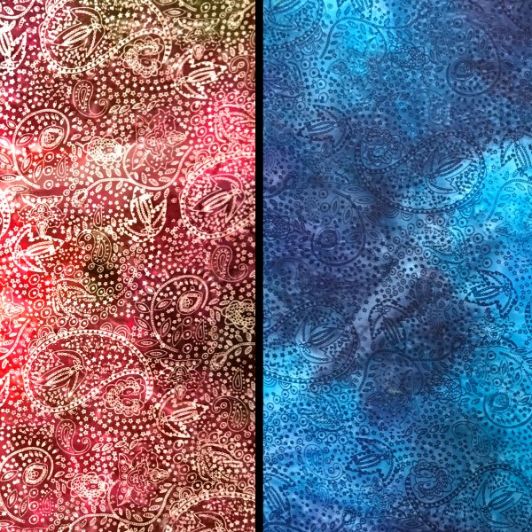 Paisley Swirls Batik 100% Cotton Fabric 