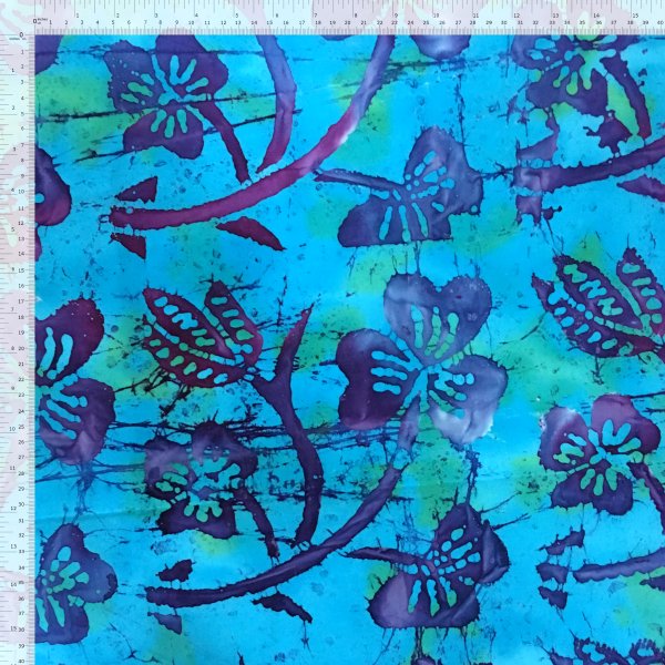 Classic Floral Batik Design 100 Cotton Fabric