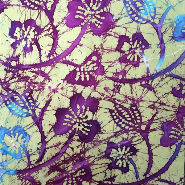Classic Floral Batik 100% Cotton Fabric 