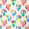 disney princesses cotton fabric 