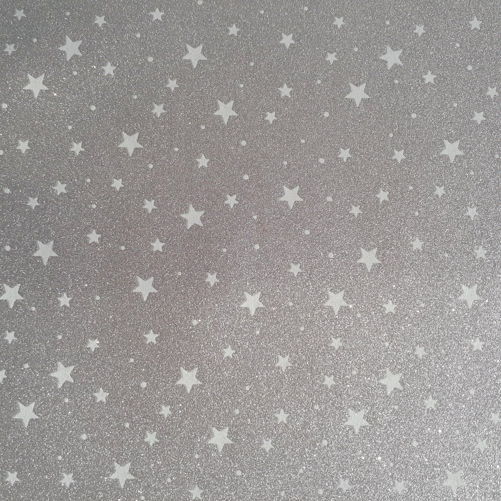 Glitter Fabric With Glow In The Dark Stars