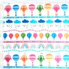 rainbows and balloons cotton fabric - scaled