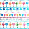 balloons and rainbows cotton fabric