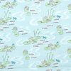 fish in a pond cotton fabric