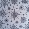 christmas snowflakes cotton fabric