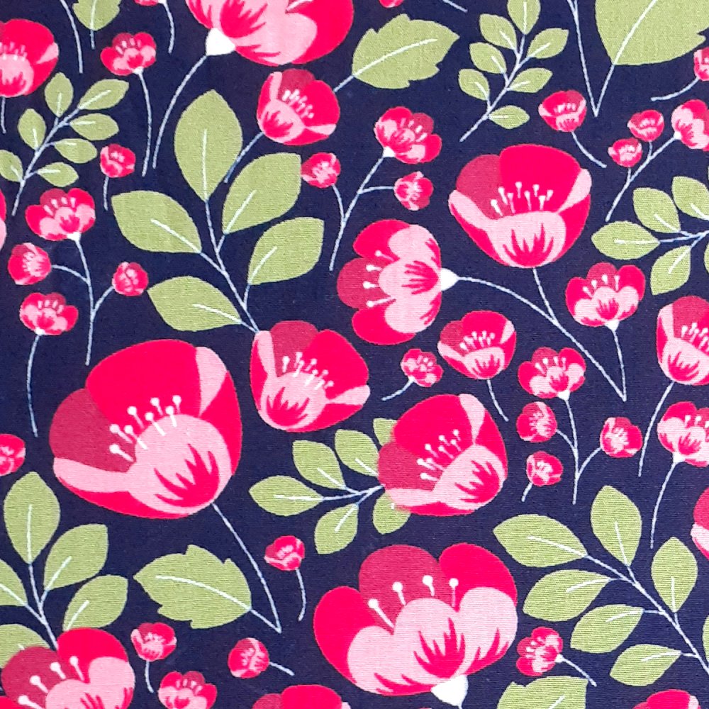 Tulips Or Poppies Cotton Fabric