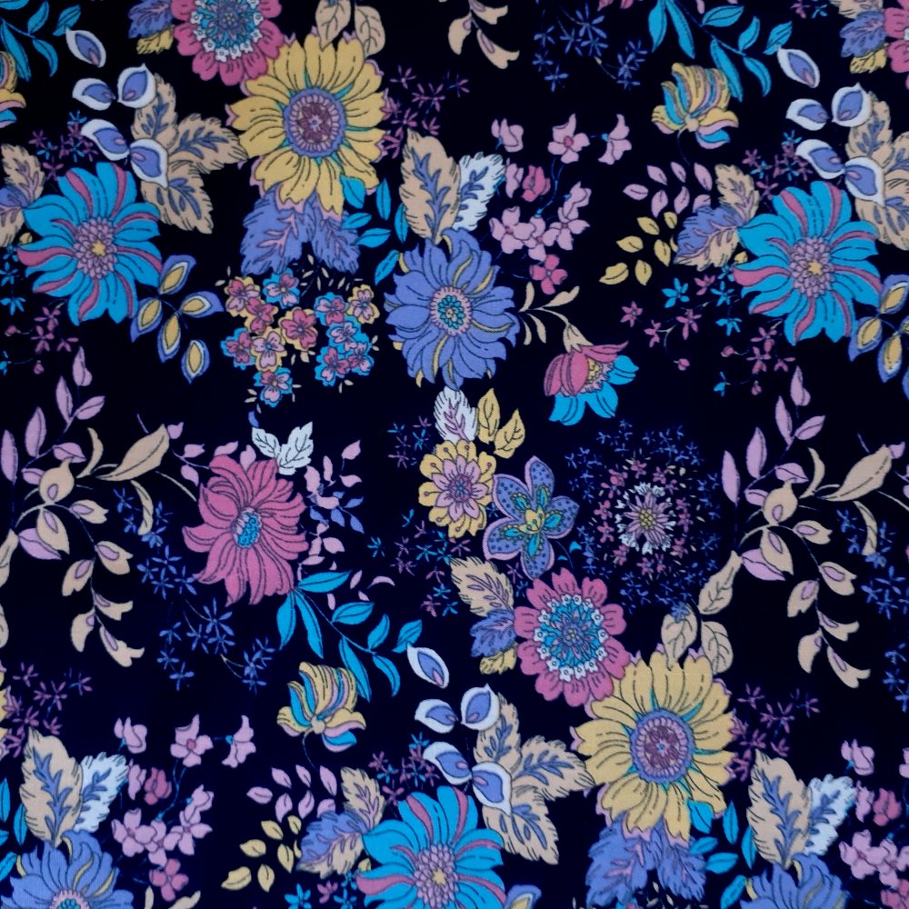 Japanese Style Marigolds Cotton Fabric