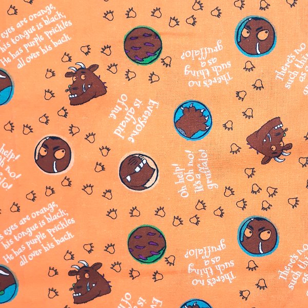 The Gruffalo 100% Cotton Fabric By The Metre Gruffalo Fabric 100% Cotton