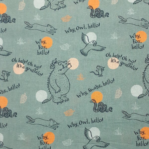 The Gruffalo 100% Cotton Fabric By The Metre Gruffalo Fabric 100% Cotton