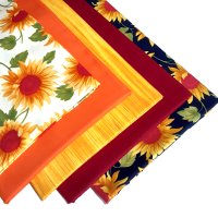 Included in this deal: hot sunflowers - fat quarter bundle