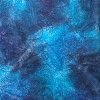 100% Cotton paisley on blue Batik Design - Clearance 56cm x 55cm