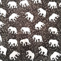 Included in this deal: 100% Cotton Elephants on Grey Batik Design - Clearance 115cm x 70cm