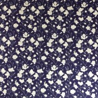 Included in this deal: 100% Cotton Poplin flowers on navy Design - Clearance 110cm x 27cm