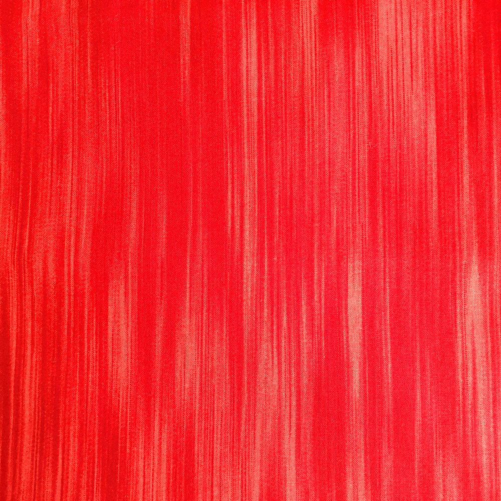 100% Cotton Poplin Red Veneer Design - Clearance 110cm X 100cm