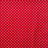 100% Cotton Poplin polka dots on red Design - Clearance 55cm x 50cm