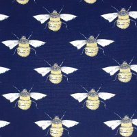 100% Cotton Poplin Bees On Navy Design - Clearance 55cm X 50cm Included in this deal: 100% Cotton Poplin bees on navy Design - Clearance 55cm x 50cm