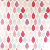 100% Cotton Poplin pink leaves Design - Clearance 55cm x 40cm