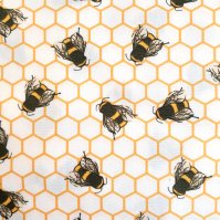100% Cotton Poplin Honeycomb Bees On White Design - Clearance 50cm X 50cm Included in this deal: 100% Cotton Poplin honeycomb bees on white Design - Clearance 50cm x 50cm