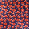 100% Cotton Poplin red poppies on navy Design - Clearance 50cm x 50cm