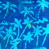 100% Cotton Blue Palm Trees Batik Design - Clearance 120cm x 35cm
