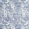 100% Cotton Poplin Vintage Floral Ditsy Blue Design - Clearance 112cm x 50cm