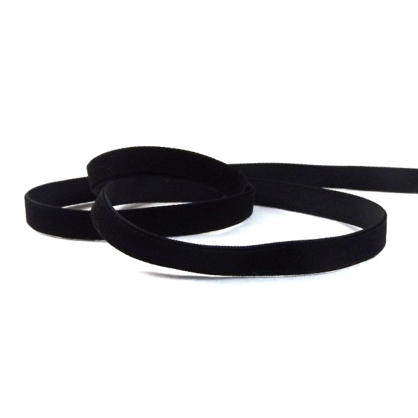 Black Single Velvet Ribbon