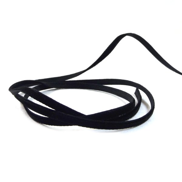 Black Single Velvet Ribbon