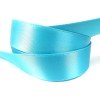 large 19mm satin ribbon rolls - cyan blue