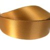 25mm satin ribbon rolls - golden brown