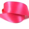 25mm satin ribbon rolls - shocking pink
