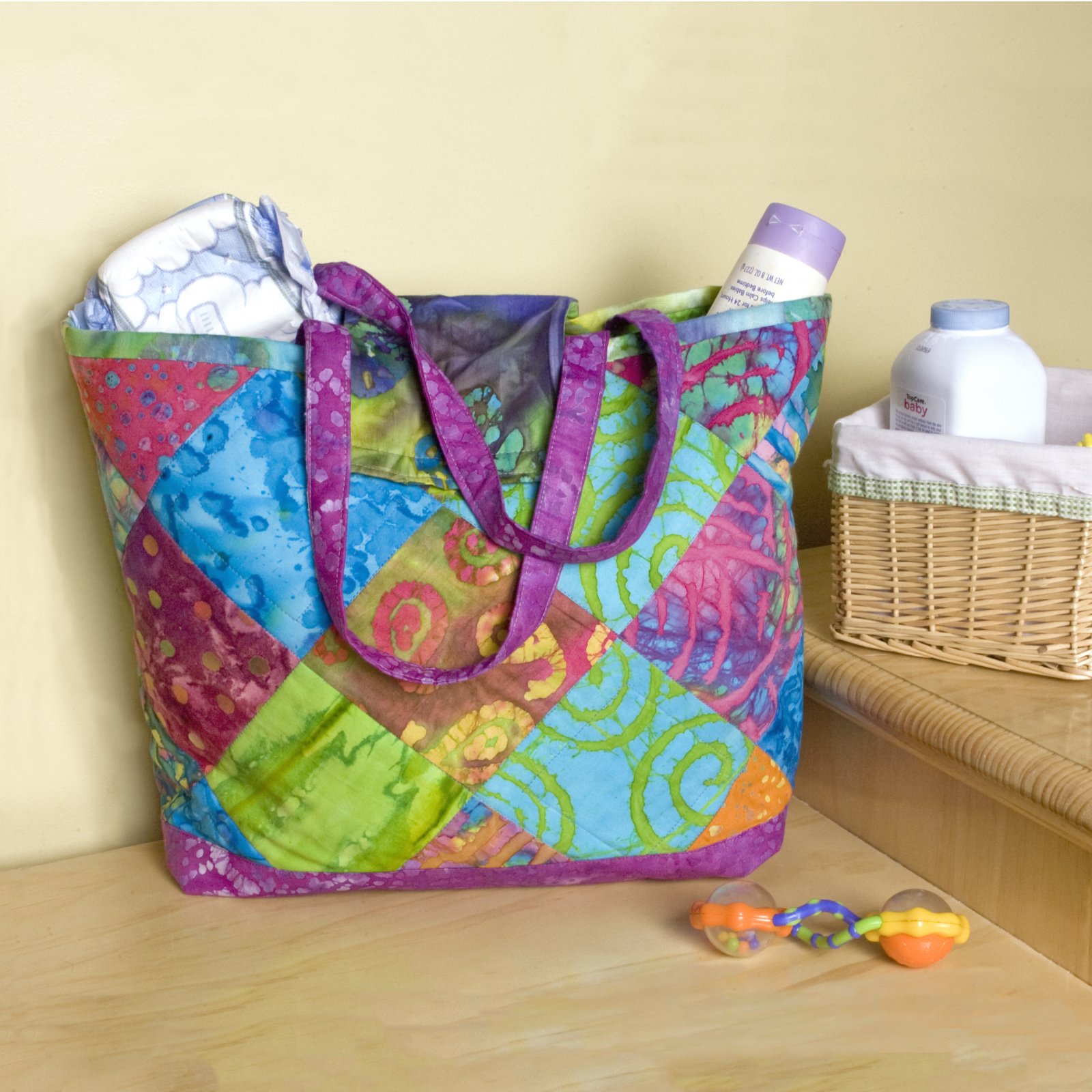 Batik Sewing Pattern For A Nappy / Diaper Bag